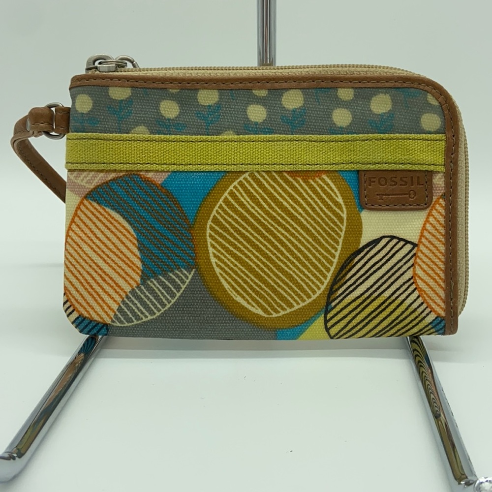 FOSSIL Key-Per Multi Colored Wristlet